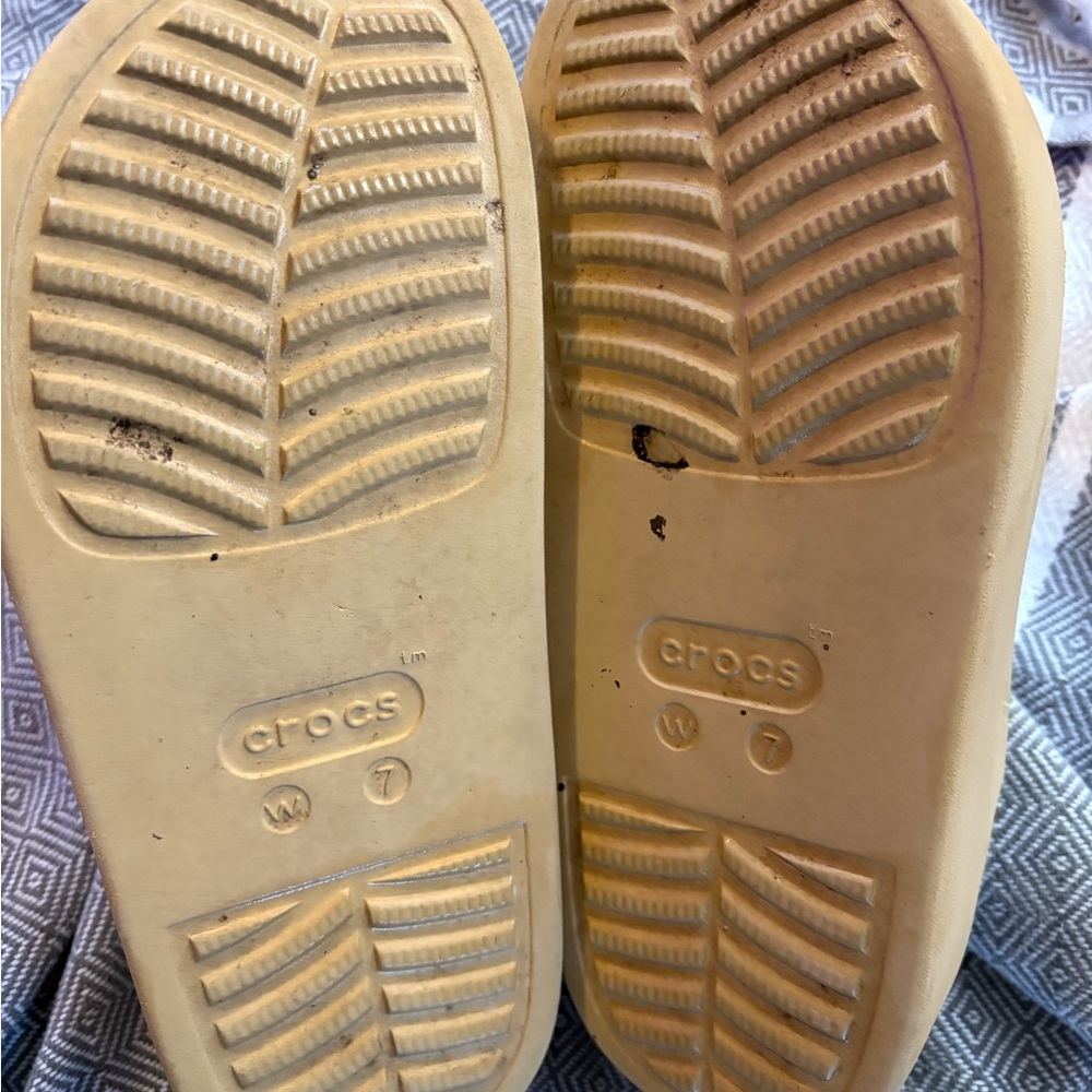 Crocs Tan Platform Clogs - image 4
